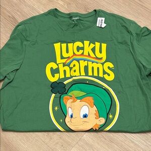 Old Navy Green Lucky Charms Tee